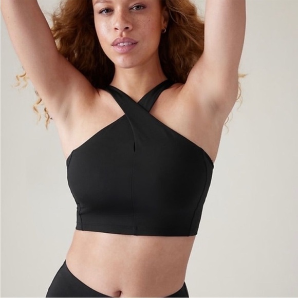 Athleta Other - Athleta Crossed Bikini Top in Black